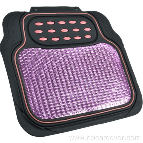 Metallic Rubber Floor Mats for Car SUV Truck